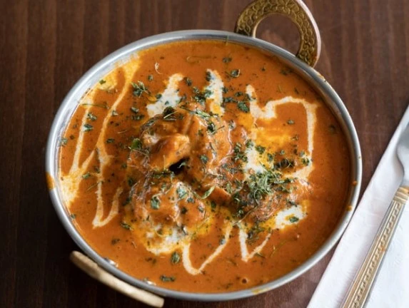 Delicious Butter Chicken dish at India Taj Indo-Chinese Cuisine in Sherwood Park, AB