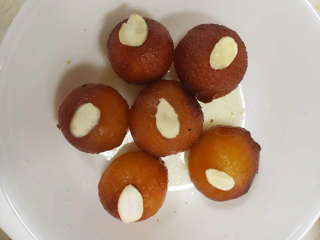 Delicious Gulab Jamun dish at India Taj Indo-Chinese Cuisine in Sherwood Park, AB
